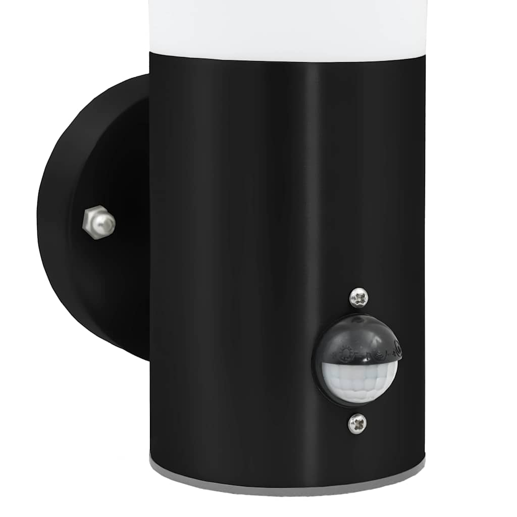Outdoor Wall Light 2 pcs Black 12 x 8.5 x 29 cm