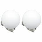 Outdoor Wall Light 2 pcs Silver 29 x 25 x 33 cm