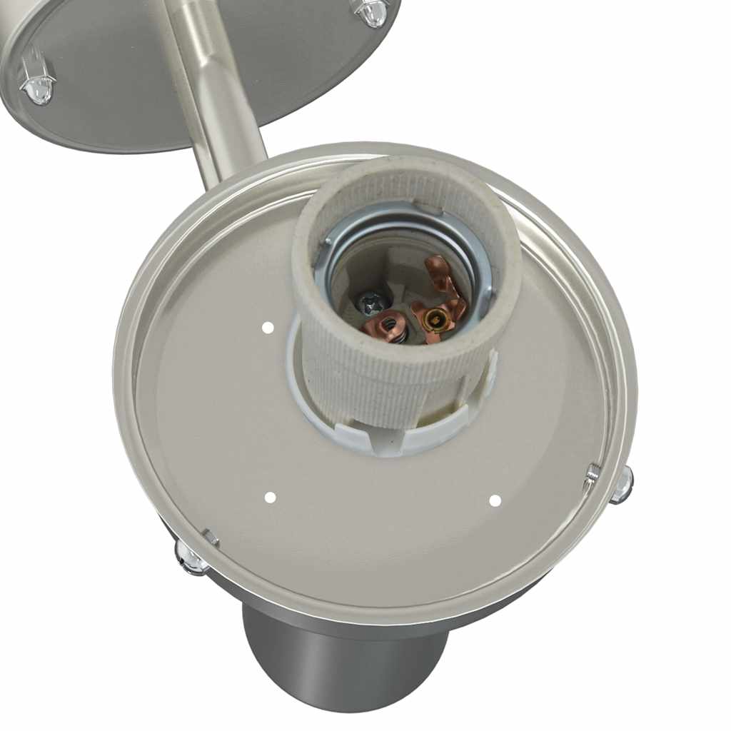 Outdoor Wall Light 2 pcs Silver 28 x 25 x 38 cm