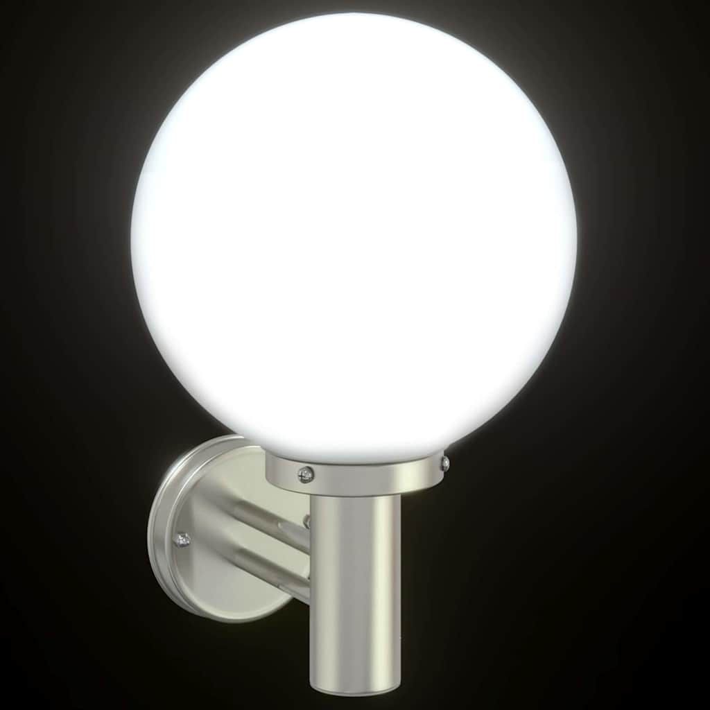 Outdoor Wall Light 2 pcs Silver 28 x 25 x 38 cm