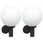 Outdoor Wall Light 2 pcs Black 28 x 25 x 38 cm