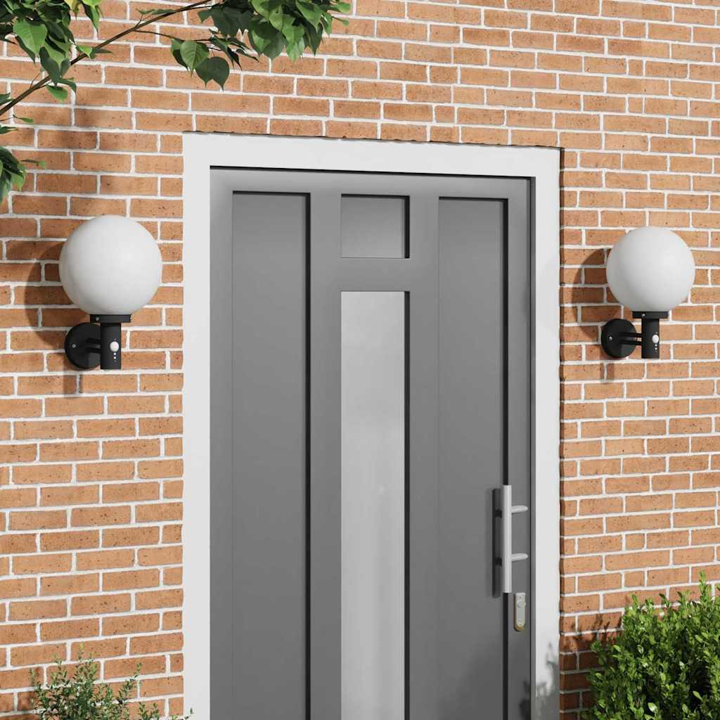 Outdoor Wall Light 2 pcs Black 28 x 25 x 38 cm