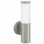 Outdoor Wall Light Silver 15 x 7.5 x 33 cm