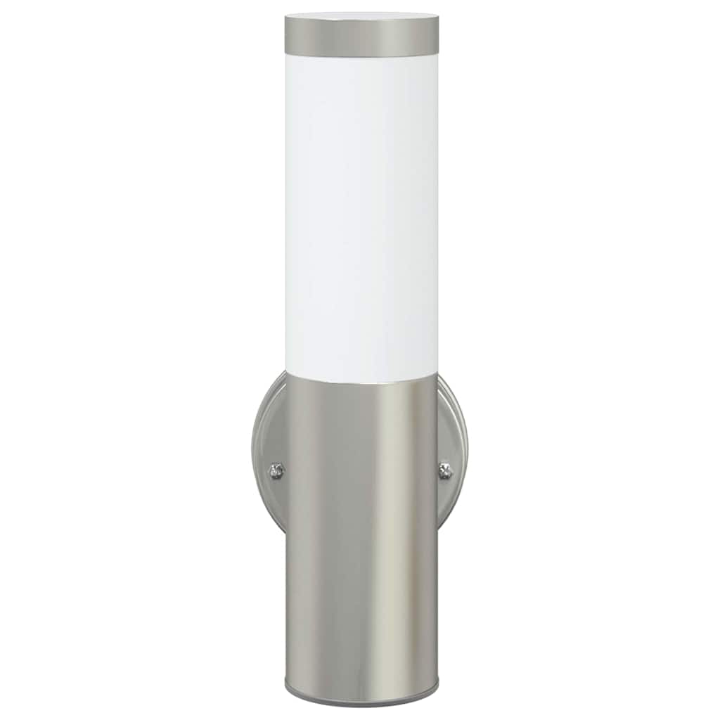 Outdoor Wall Light Silver 15 x 7.5 x 33 cm