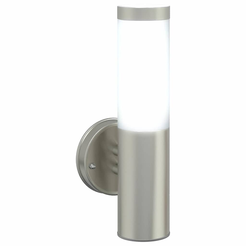Outdoor Wall Light Silver 15 x 7.5 x 33 cm