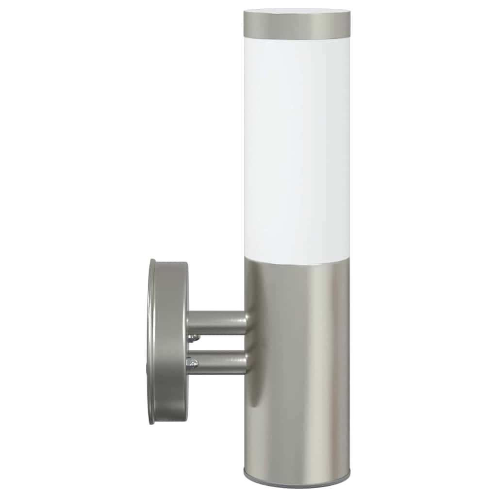 Outdoor Wall Light Silver 15 x 7.5 x 33 cm