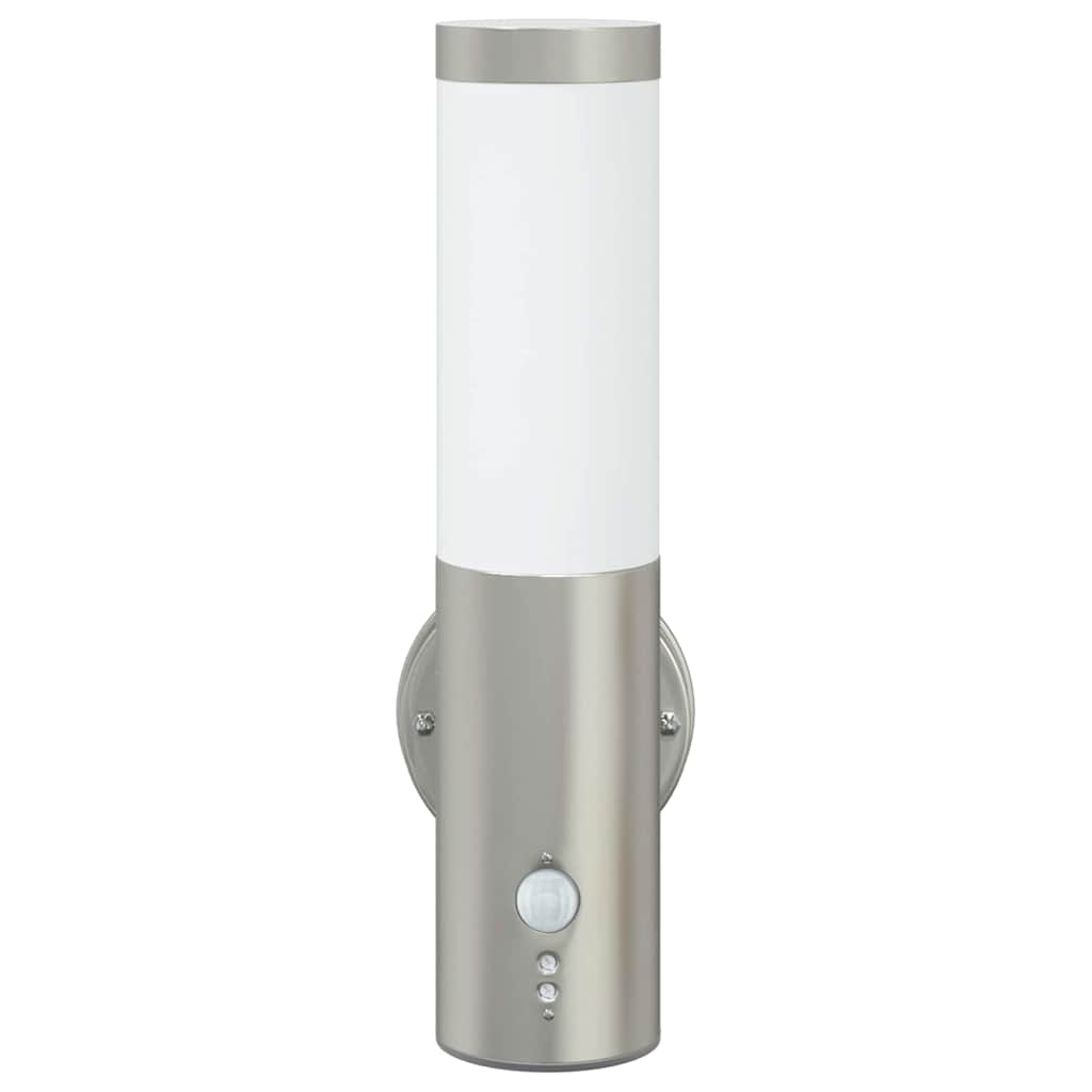 Outdoor Wall Light Silver 15 x 7.5 x 33 cm