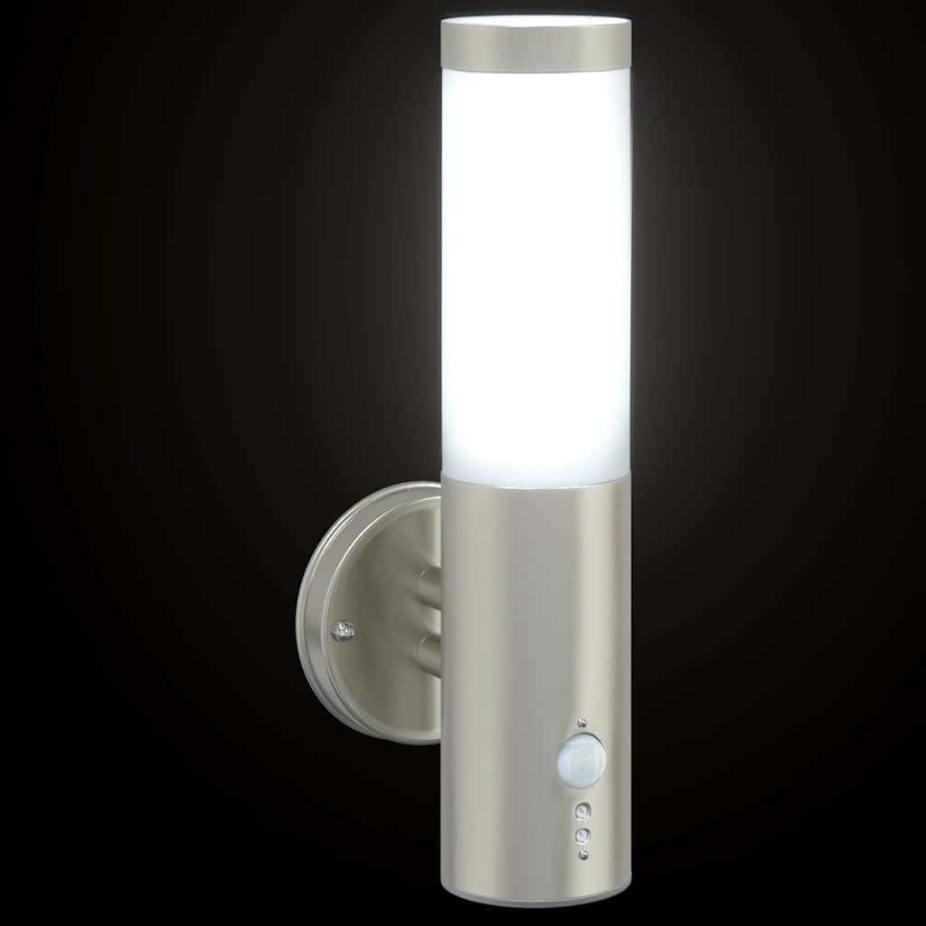 Outdoor Wall Light Silver 15 x 7.5 x 33 cm