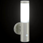 Outdoor Wall Light Silver 15 x 7.5 x 33 cm