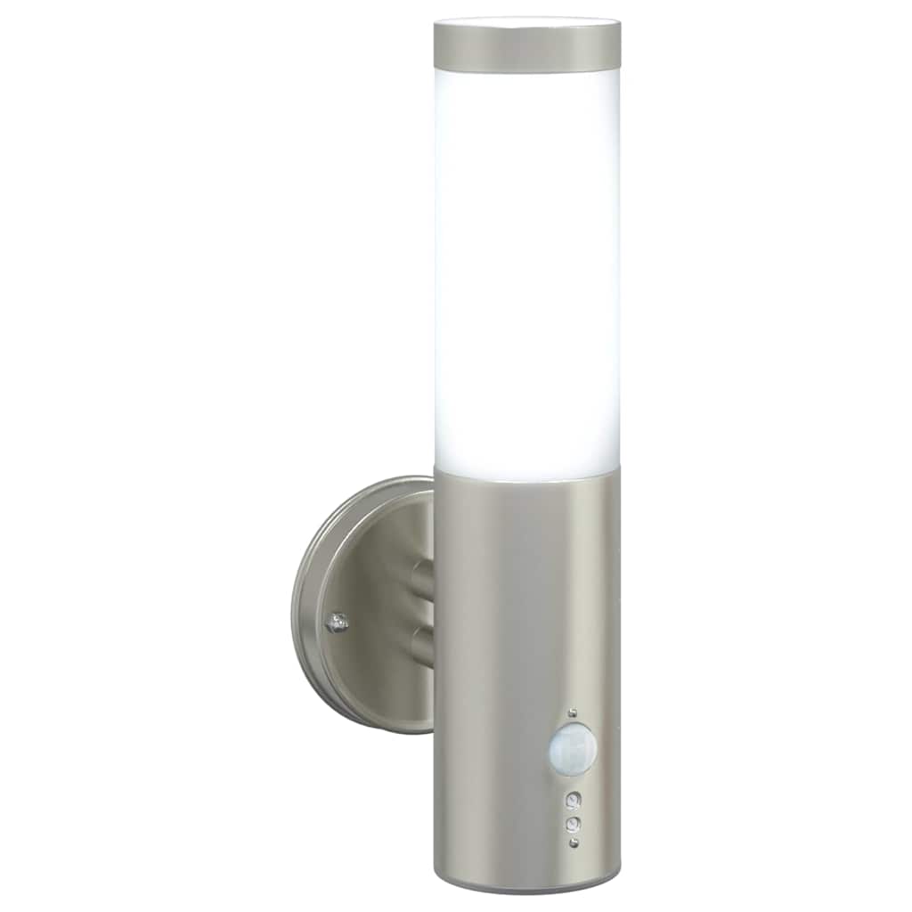 Outdoor Wall Light 2 pcs Silver 15 x 7.5 x 33 cm