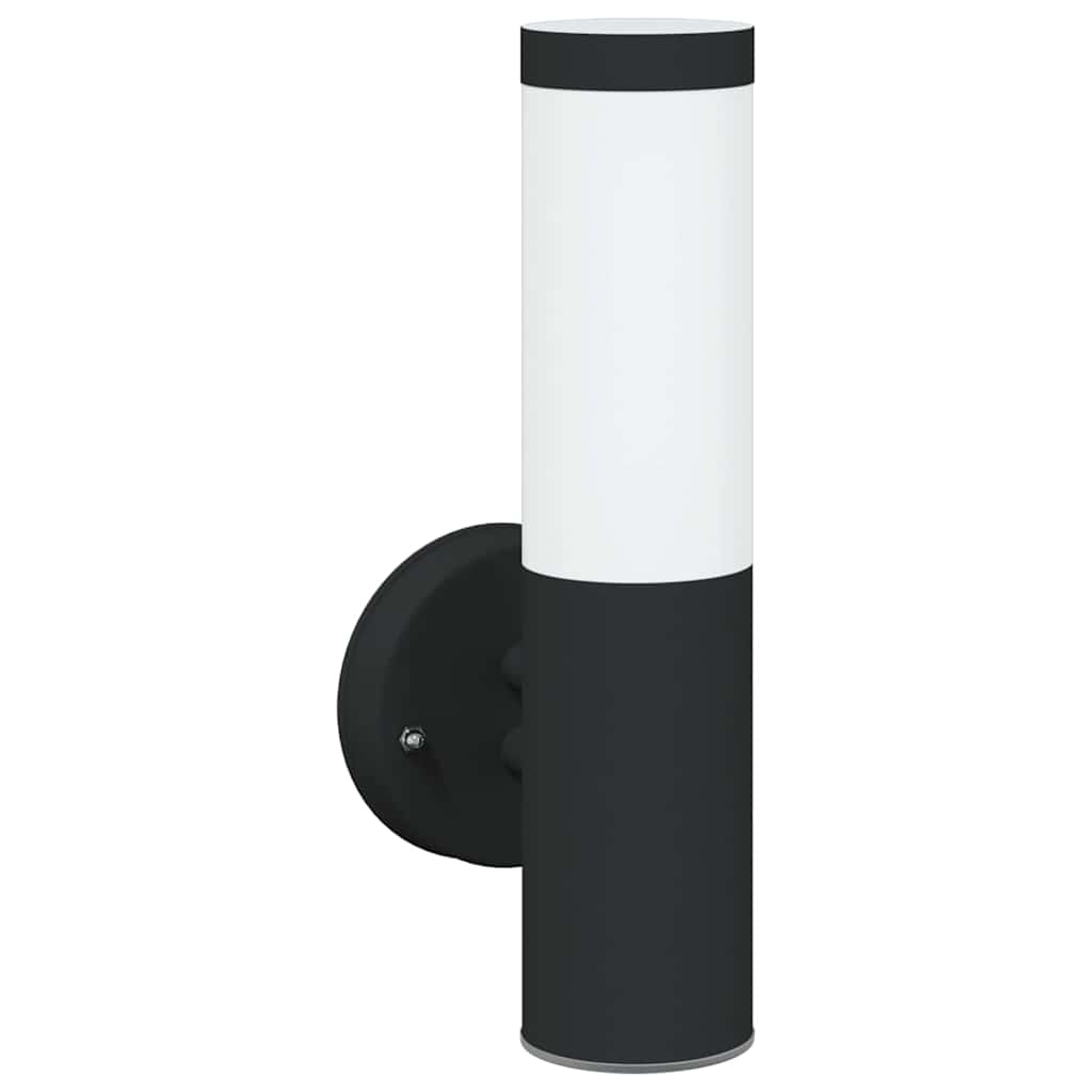 Outdoor Wall Light Black 15 x 7.5 x 33 cm