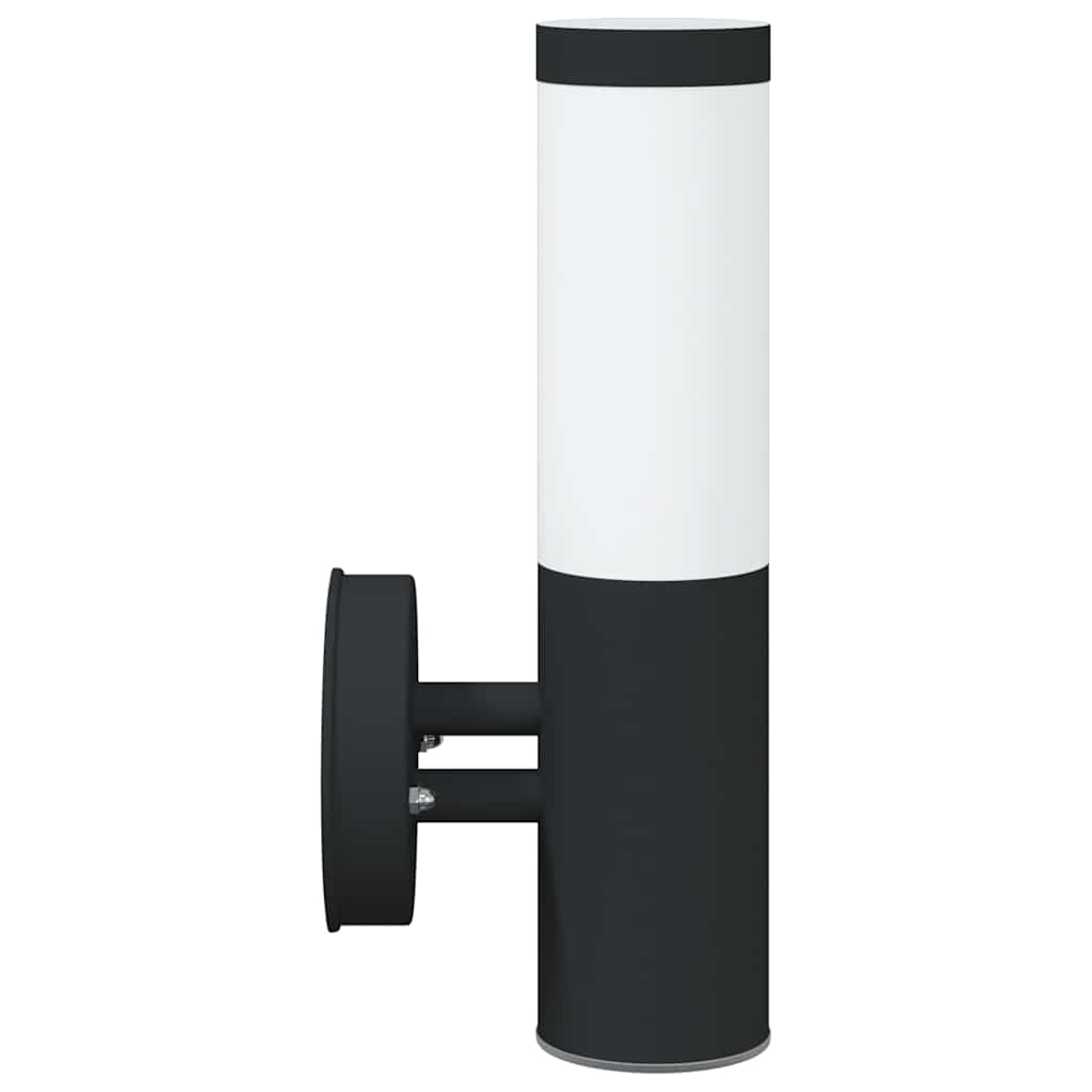 Outdoor Wall Light Black 15 x 7.5 x 33 cm