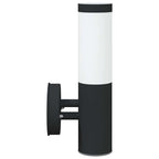 Outdoor Wall Light Black 15 x 7.5 x 33 cm