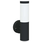 Outdoor Wall Light 2 pcs Black 15 x 7.5 x 33 cm