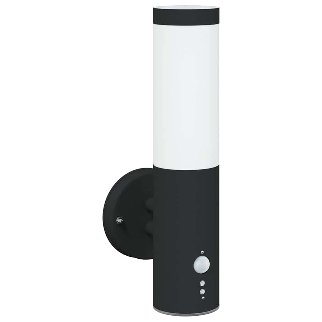 Outdoor Wall Light Black 15 x 7.5 x 33 cm