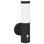Outdoor Wall Light Black 15 x 7.5 x 33 cm
