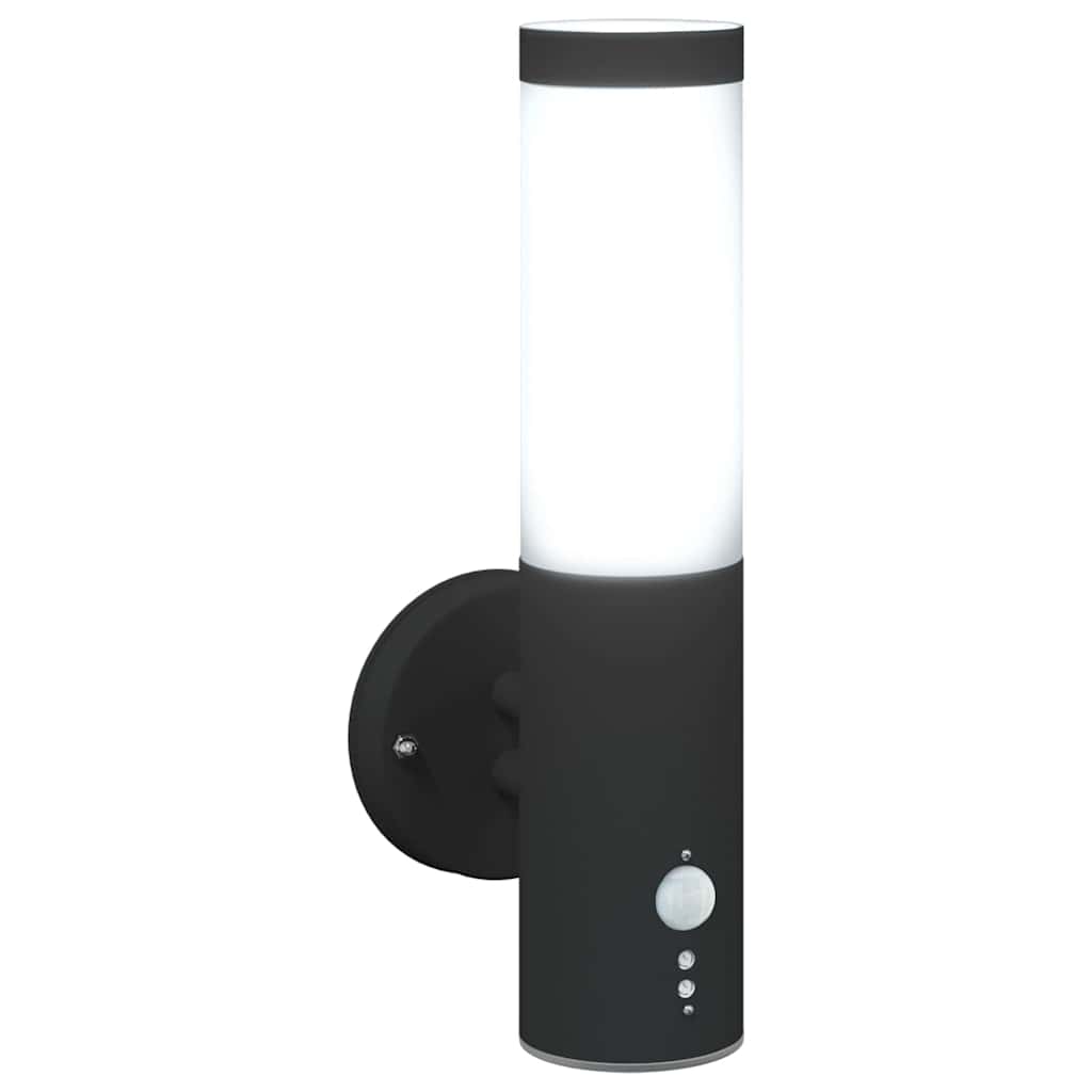 Outdoor Wall Light Black 15 x 7.5 x 33 cm
