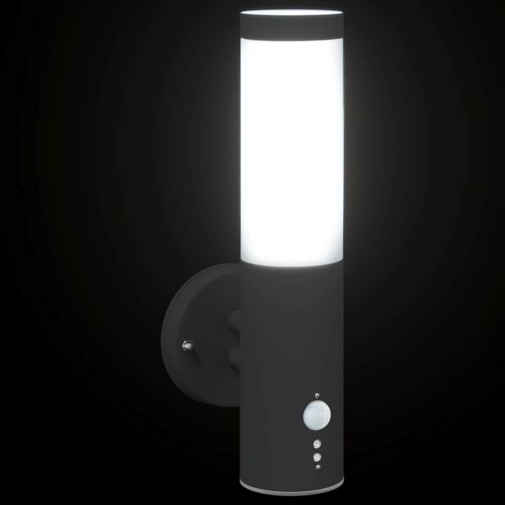 Outdoor Wall Light Black 15 x 7.5 x 33 cm