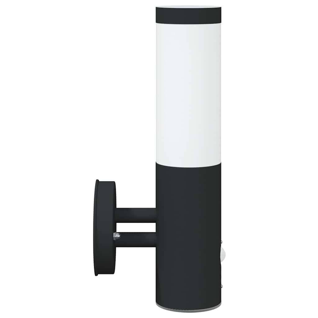 Outdoor Wall Light Black 15 x 7.5 x 33 cm