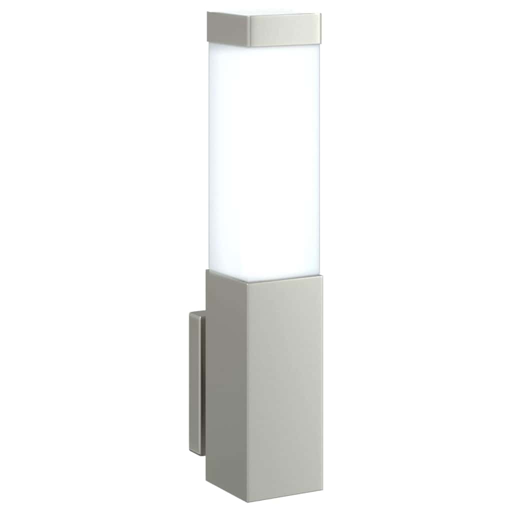 Outdoor Wall Light Silver 10.5 x 6 x 33 cm