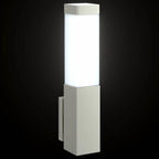 Outdoor Wall Light Silver 10.5 x 6 x 33 cm