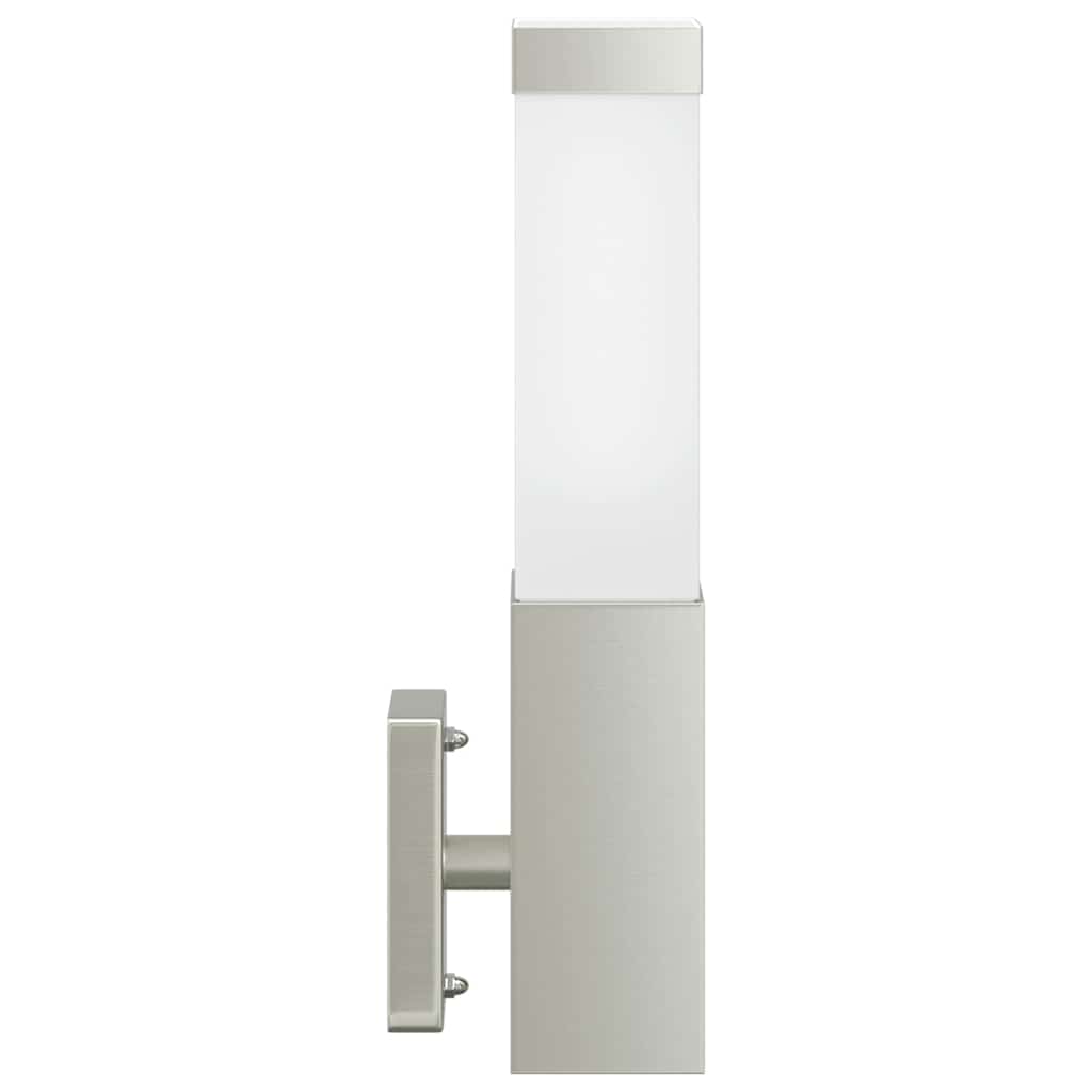 Outdoor Wall Light Silver 10.5 x 6 x 33 cm