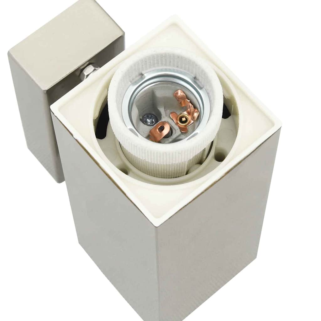 Outdoor Wall Light 2 pcs Silver 10.5 x 6 x 33 cm