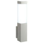 Outdoor Wall Light 2 pcs Silver 10.5 x 6 x 33 cm