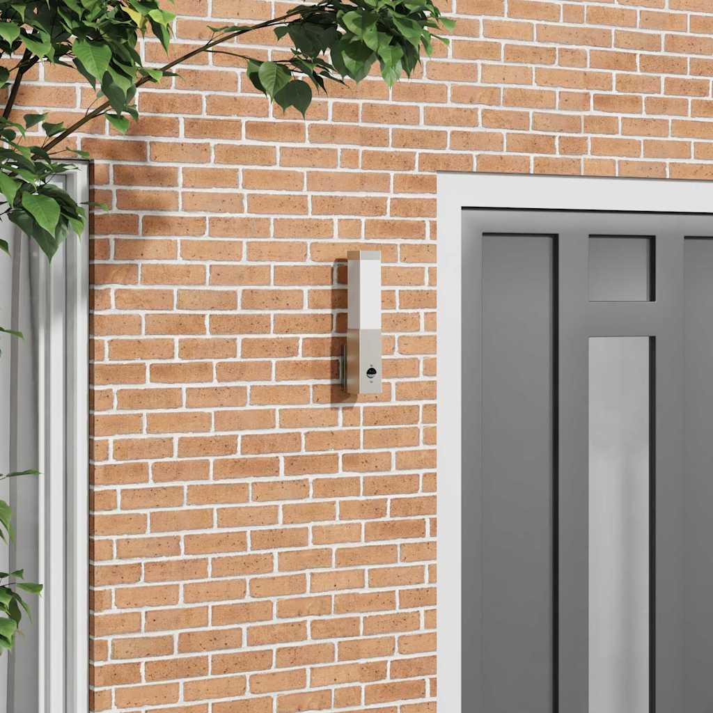 Outdoor Wall Light Silver 10.5 x 6 x 33 cm