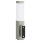 Outdoor Wall Light Silver 10.5 x 6 x 33 cm