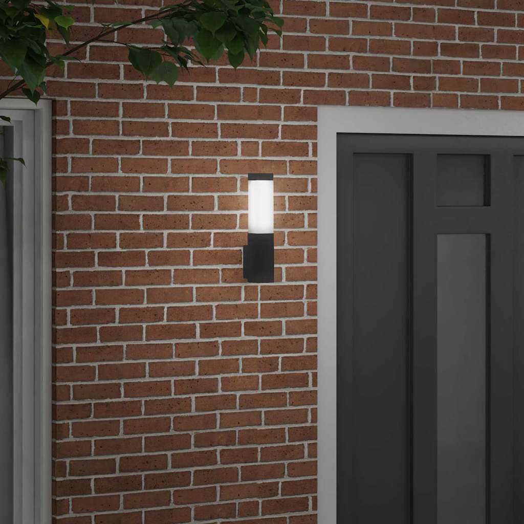 Outdoor Wall Light Black 10.5 x 6 x 33 cm