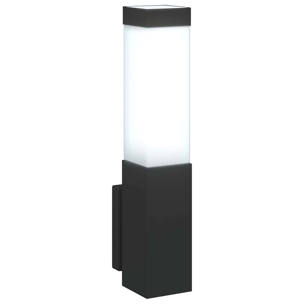 Outdoor Wall Light Black 10.5 x 6 x 33 cm