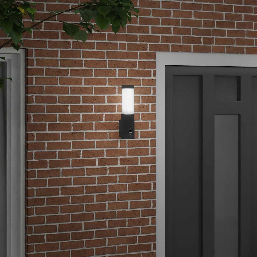 Outdoor Wall Light Black 10.5 x 6 x 33 cm