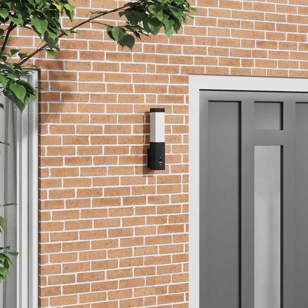 Outdoor Wall Light Black 10.5 x 6 x 33 cm
