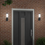 Outdoor Wall Light 2 pcs Black 10.5 x 6 x 33 cm