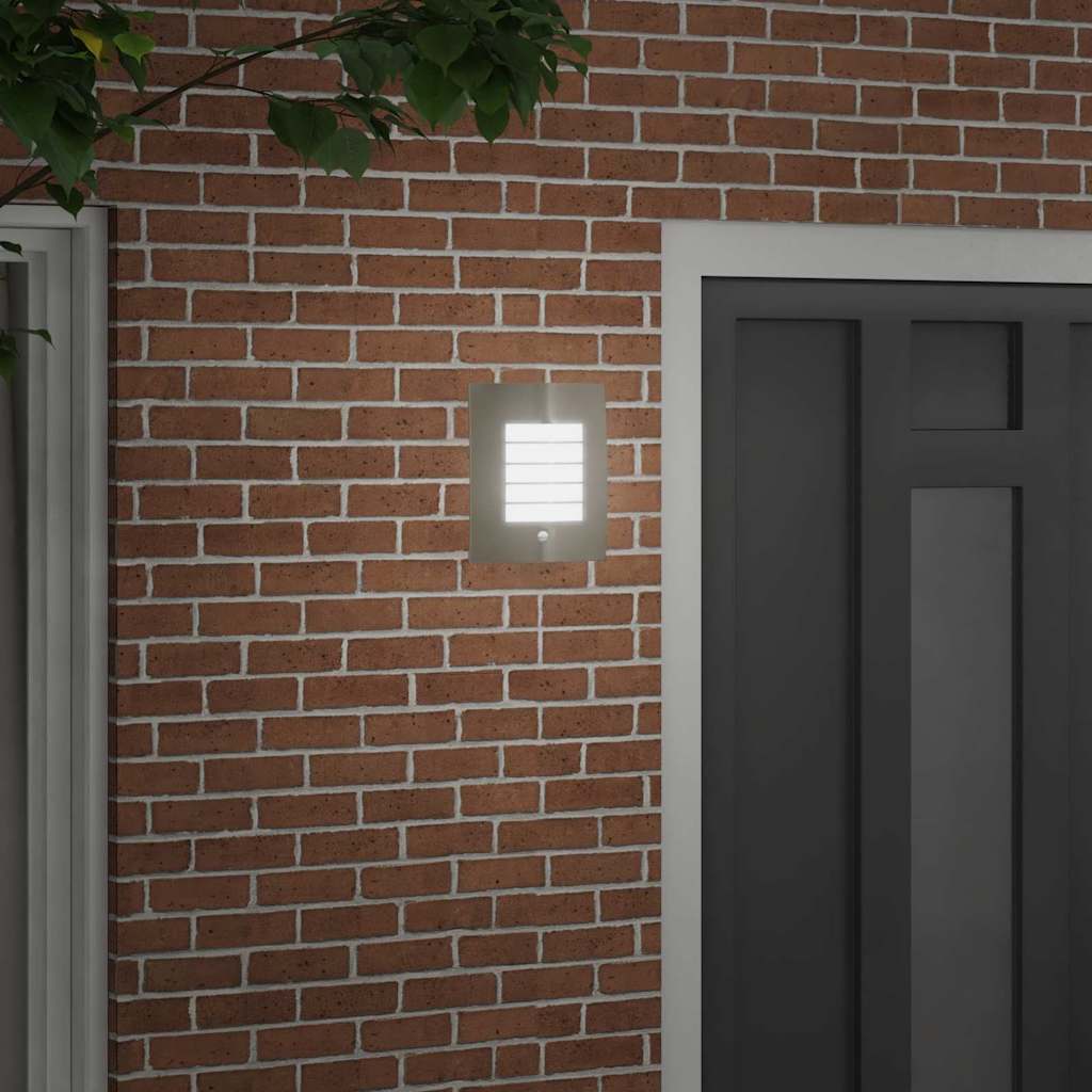Outdoor Wall Light Silver 23.5 x 9 x 26 cm