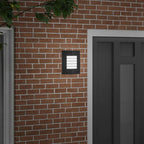 Outdoor Wall Light Black 23.5 x 9 x 26 cm