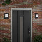 Outdoor Wall Light 2 pcs Black 23.5 x 9 x 26 cm