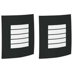 Outdoor Wall Light 2 pcs Black 23.5 x 9 x 26 cm