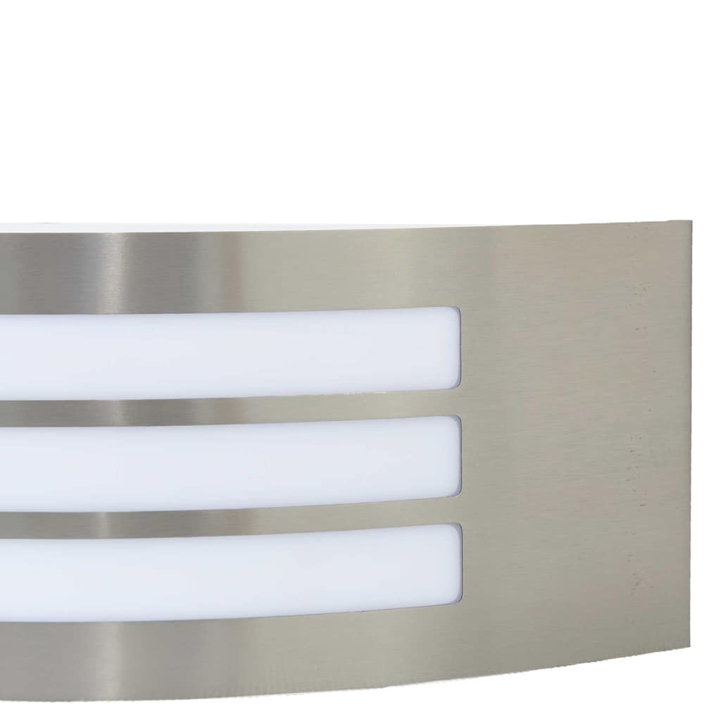 Outdoor Wall Light 2 pcs Silver 32 x 10 x 10 cm