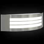 Outdoor Wall Light 2 pcs Silver 32 x 10 x 10 cm