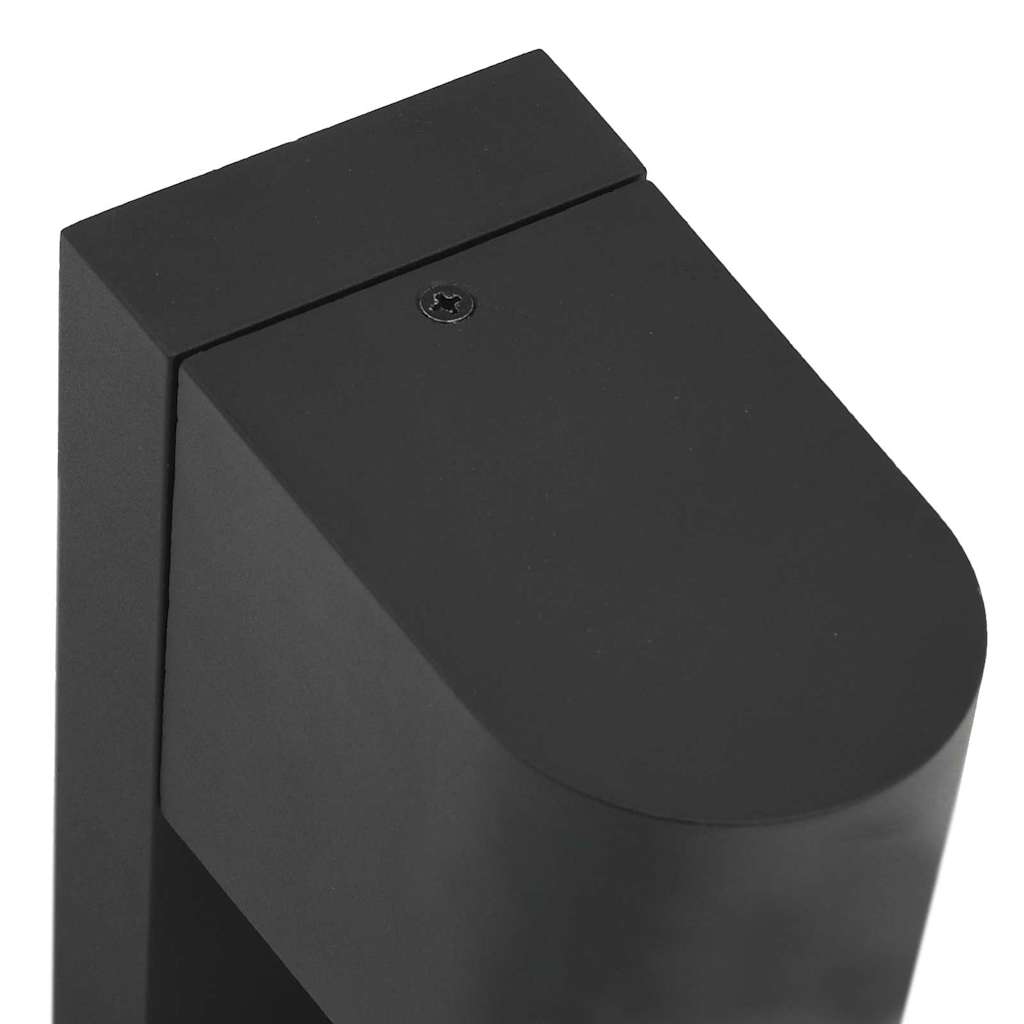 Outdoor Wall Light 2 pcs Black 12 x 7 x 15 cm Stainless Steel
