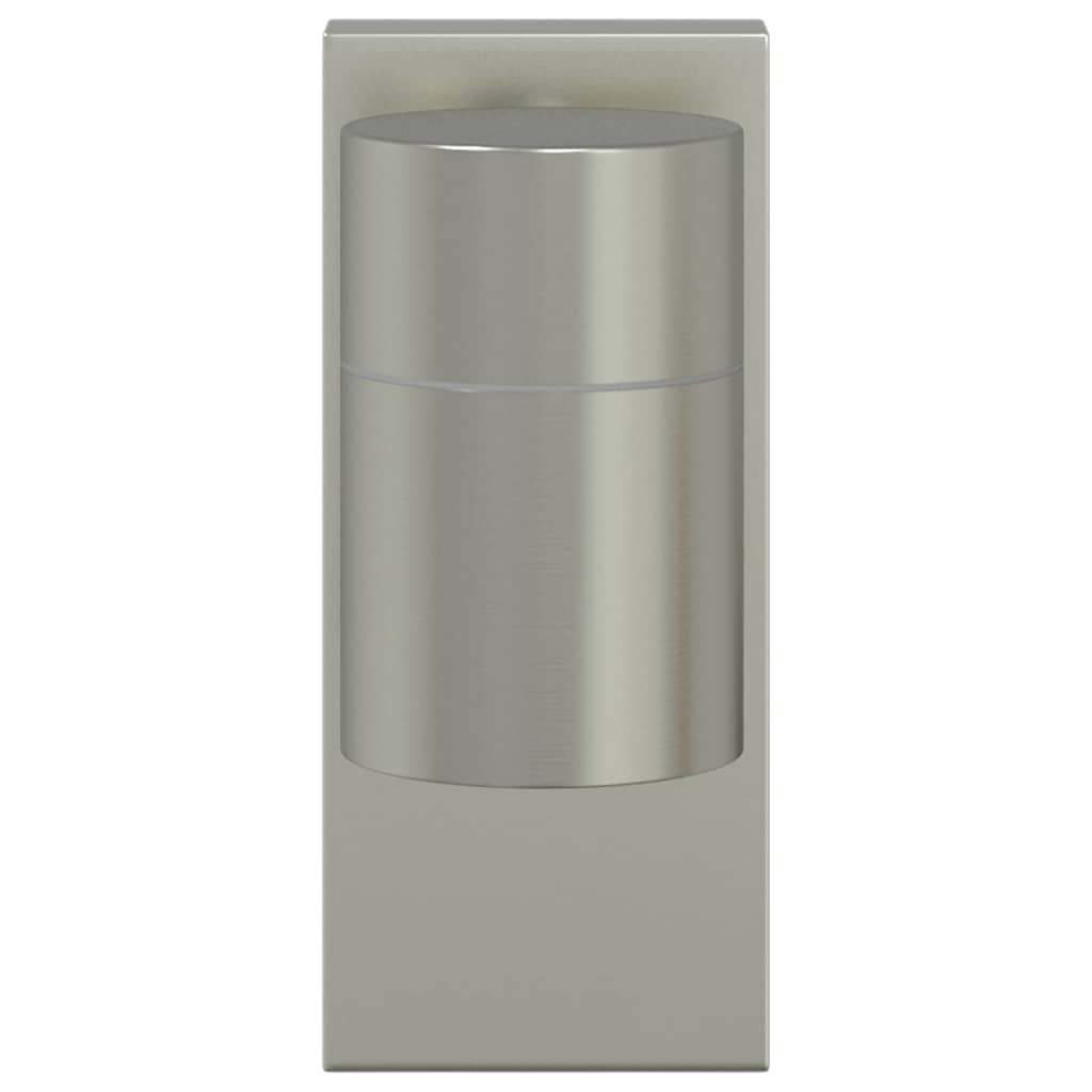 Outdoor Wall Light Silver 6.5 x 10.5 x 16 cm