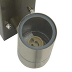 Outdoor Wall Light 2 pcs Silver 6.5 x 10.5 x 16 cm