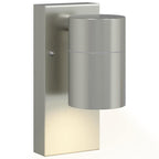 Outdoor Wall Light 2 pcs Silver 6.5 x 10.5 x 16 cm