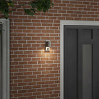 Outdoor Wall Light Silver 6.5 x 10.5 x 16 cm