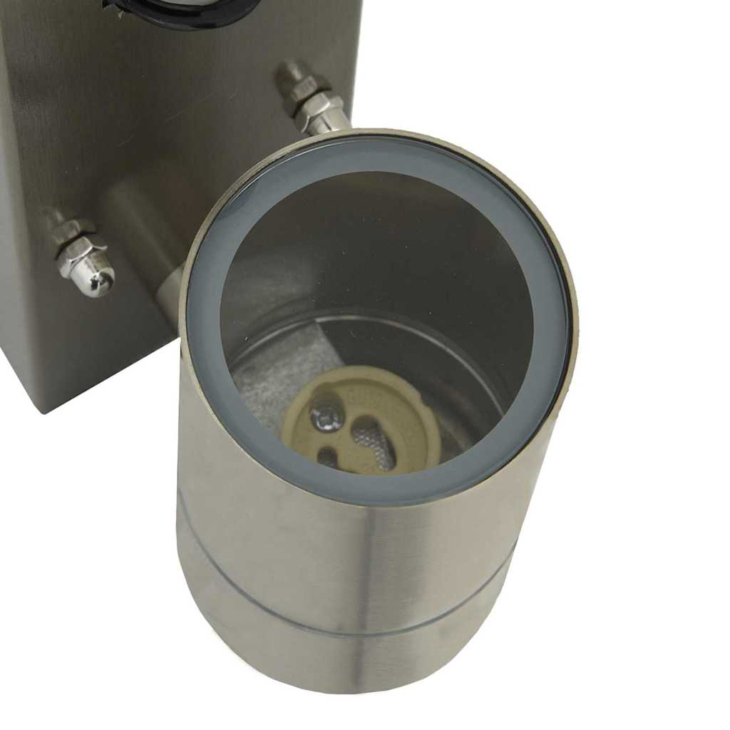 Outdoor Wall Light 2 pcs Silver 6.5 x 10.5 x 16 cm