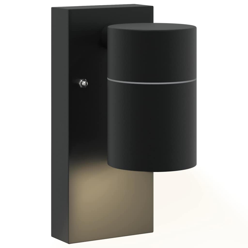 Outdoor Wall Light Black 6.5 x 10.5 x 16 cm