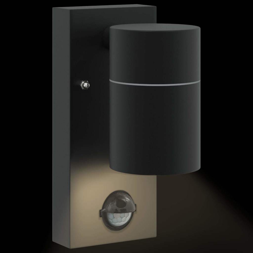 Outdoor Wall Light Black 6.5 x 10.5 x 16 cm