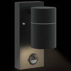 Outdoor Wall Light Black 6.5 x 10.5 x 16 cm